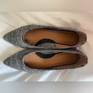 Brand new, never worn, gray flats